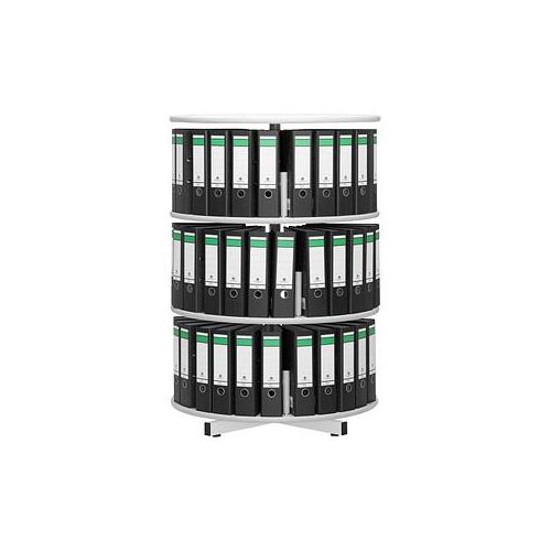 4260090179055 - Ordnerdrehsäule 100354 grau 3 Etagen bis zu 72 Ordner 126x805cm (HxØ) 4260090179055 Gürkan