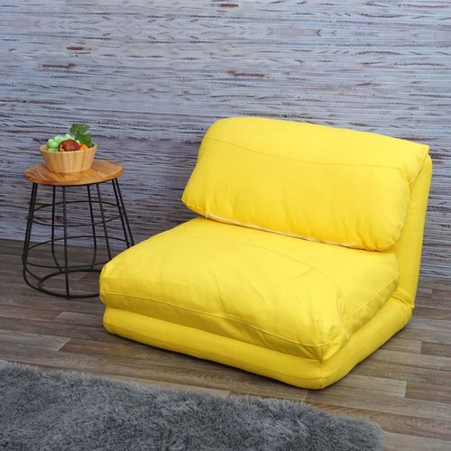 4057651411927 - Schlafsessel MCW-E68 Schlafsofa Funktionssessel Klappsessel Relaxsessel Stoff Textil ~ gelb