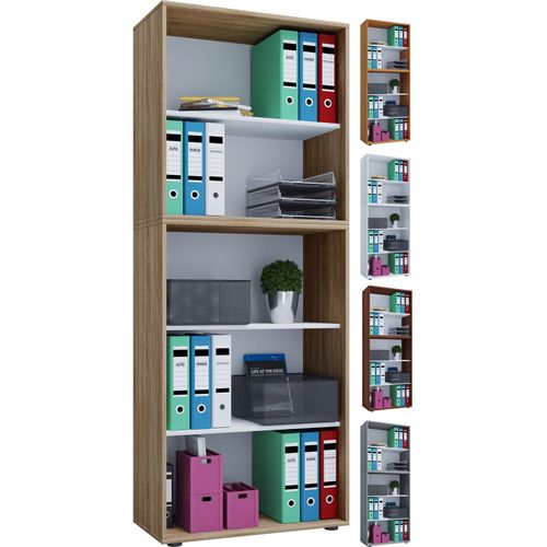 4051814376429 - Ebuy24 - Lona xxl Büroregal mit 3 Fächern Buche dekor - Holz