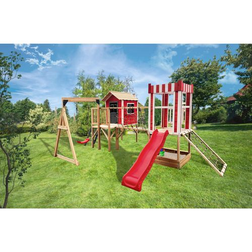 4058166256065 - Spielpark inkl Rutsche wunderland - 555 x 340 cm Spielpark Klettergerüst Kletterwand Sandkasten - Home Deluxe 4058166256065 - Spielpark inkl Rutsche wunderland - 555 x 340 cm Spielpark Klettergerüst Kletterwand Sandkasten - Home Deluxe