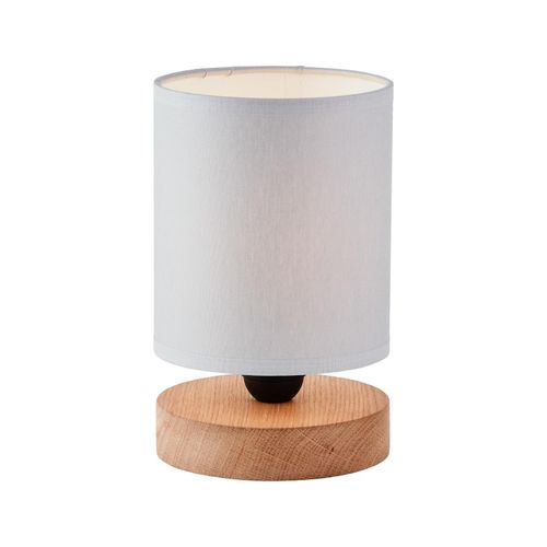 4004353391675 - Lampe Vonnie Tischleuchte grau holz 1x A60 E27 25W Holz aus nachhaltiger Waldwirtschaft (fsc) - grau - Brilliant