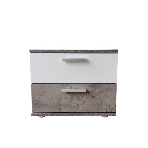 4251312959609 - Nachtschrank Nina mit zwei Schubladen 4251312959609 - Nachtschrank Nina mit zwei Schubladen