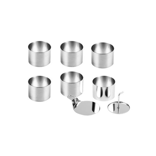 4008256034059 - Dessert- und Speisering Set Edelstahl 8-teilig ca Ø 75 x 55 cm