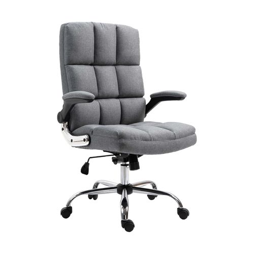 4057651420776 - Bürostuhl MCW-J21 Chefsessel Drehstuhl Schreibtischstuhl höhenverstellbar ~ Stoff Textil grau