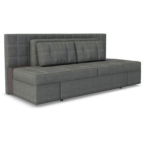 4260486839938 - VICCO Schlafsofa mit Bettfunktion 235 x 105 cm Grau Dreisitzer Couch Taschenfederkern Schlafcouch