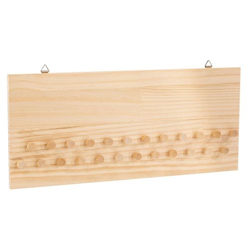 4058896310891 - Adventskalenderboard aus Holz mit 24 Haken 45 x 20 cm