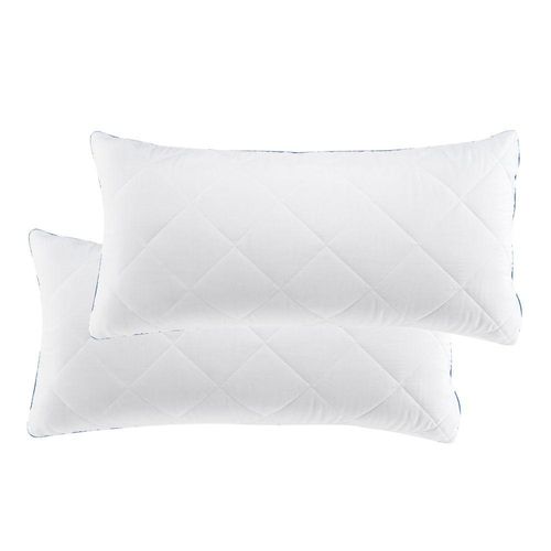 9009909607915 - SCHLAFWOHL BASIC® Taschenfederkern Kopfkissen Polster • mit abnehmbarem Bezug • 1er und 2er Set • Größe 40x80cm
