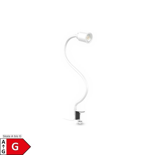 4057722005994 - BKLicht LED Klemmleuchte Leselampe flexibel Tischlampe Bettlicht Flexarm weiß 5W GU10 4057722005994 - BKLicht LED Klemmleuchte Leselampe flexibel Tischlampe Bettlicht Flexarm weiß 5W GU10