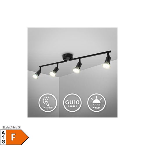 4057722010042 - Bklicht - led Deckenstrahler schwenkbar Deckenspots GU10 schwarz Deckenleuchte 4-flammig
