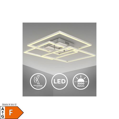 4057722008520 - Bklicht - led Deckenleuchte Büro-Deckenlampe schwenkbar chrom-alu 40W Wohnzimmer warmweiß 4057722008520 - Bklicht - led Deckenleuchte Büro-Deckenlampe schwenkbar chrom-alu 40W Wohnzimmer warmweiß
