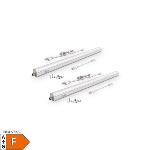 4057722008612 - Bklicht - 2x led Unterbauleuchte Lampe 15W 87cm Lichtleiste Beleuchtung Küche Schrank weiß 4057722008612 - Bklicht - 2x led Unterbauleuchte Lampe 15W 87cm Lichtleiste Beleuchtung Küche Schrank weiß