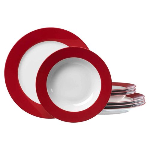 4006344596717 - Tafelservice RITZENHOFF & BREKER Teller Set Geschirr-Set Geschirr-Sets Gr 8 tlg rot Tafelservice 4006344596717 - Tafelservice RITZENHOFF & BREKER Teller Set Geschirr-Set Geschirr-Sets Gr 8 tlg rot Tafelservice