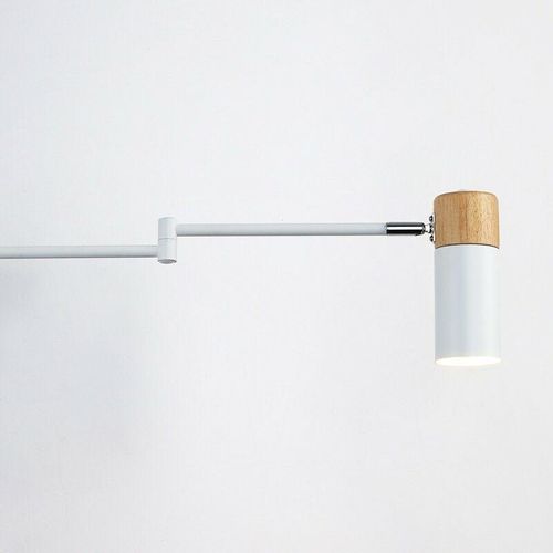 8435427114542 - Barcelona Led - Lenkbare Wandleuchte Logan mit Kabel und Stecker - Weiß