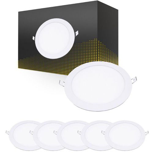 8719157043779 - Mehrfachpackung 6x led Downlight UltraSlim 24W 1950lm 110D - 840 Kaltweiß 295mm - Ausschnitt 280mm - 4000K - Kaltweiß