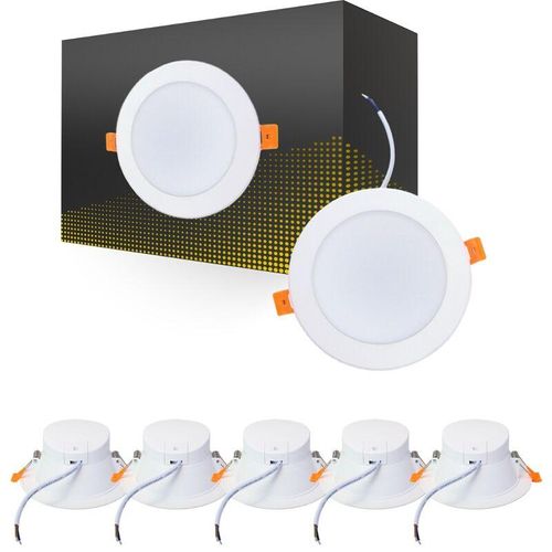 8719157043731 - Markenlos - Mehrfachpackung 6x led Deckenstrahler 12W 1080lm 120D - 840 Ersatz für 1x18W - 4000K - Kaltweiß