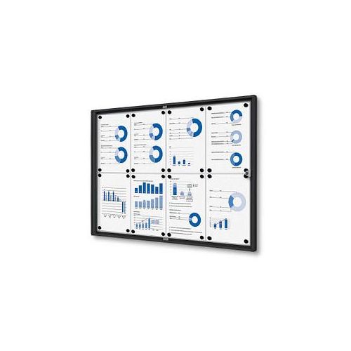 8596052051753 - Schaukasten Economy schwarz 8x DIN A4 8596052051753 Showdown Displays