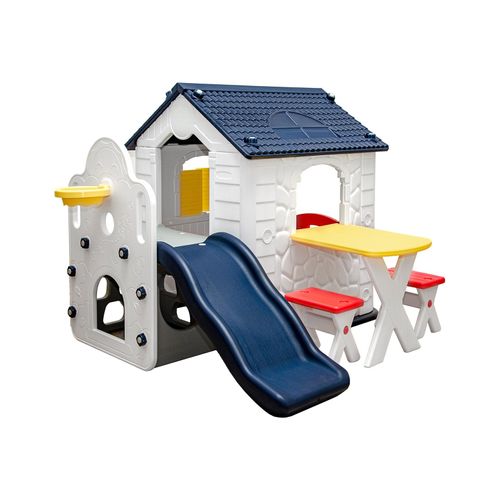 4057216042900 - Littletom - Kinder Spielhaus mit Rutsche - Garten Kinderhaus ab 1 - Indoor Kinderspielhaus - bunt 4057216042900 - Littletom - Kinder Spielhaus mit Rutsche - Garten Kinderhaus ab 1 - Indoor Kinderspielhaus - bunt