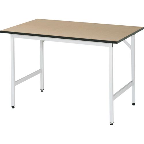 4040376035943 - Arbeitstisch höhenverstellbar Gestell 30 x 30 mm MDF-Platte BxT 1250 x 800 mm lichtgrau RAU 4040376035943 - Arbeitstisch höhenverstellbar Gestell 30 x 30 mm MDF-Platte BxT 1250 x 800 mm lichtgrau RAU