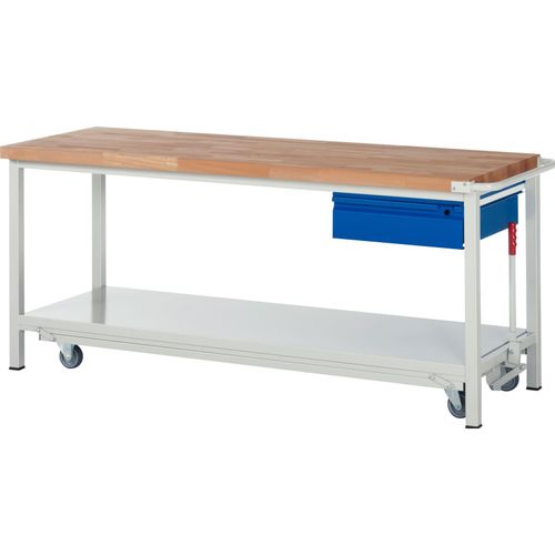 4040376085689 - Rau Werkbank mit absenkbarem Fahrgestell Modell 8001-6 4040376085689 - Rau Werkbank mit absenkbarem Fahrgestell Modell 8001-6