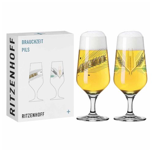 4001852073842 - Ritzenhoff Biergläser Gerste Brauchzeit 374 ml 2er Set 4001852073842 - Ritzenhoff Biergläser Gerste Brauchzeit 374 ml 2er Set