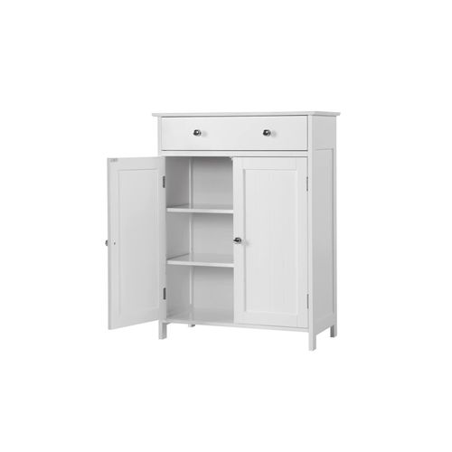 4059852826500 - Badschrank Badezimmerschrank Küchenschrank Kommode Aufbewahrungsschrank mit Schublade und Doppeltür 60 x 30 x 80 cm