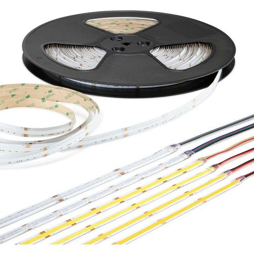 4255703100755 - Hexim - cob led Strip 320-784 LED m 1-15 Meter led Streifen Lichtbänder IP20 3000K-6000K rgb & rgbw k - Kaltweiß - 6000k 95 Meter