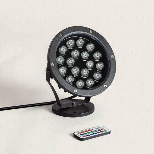 8445044053773 - LED-Außenstrahler rgb 18W Colmar rgb No Flicker Schwarz