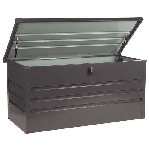 4058166047410 - Metallaufbewahrungsbox megabox xxl - 158 x 64 cm 600l Anthrazit Größe 600L Kissenbox Gartenbox Auflagenbox Aufbewahrungsbox - Home Deluxe