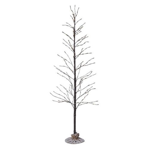 7391482044556 - LED-BäumchenTobby Tree braun 150 cm 196 warmwhite LED ca 70x150 cm outdoor