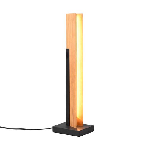 4017807542493 - Leuchten - Große led Tischlampe kerala aus Holz mit Touch Dimmer Höhe 50cm