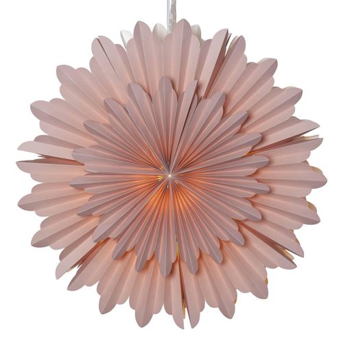 7391482051080 - STAR Trading Papierstern Crystal in Rosa - Ø 50 cm