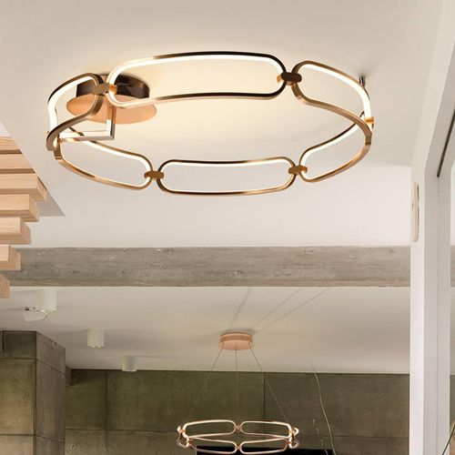 8435435327811 - Schuller Lighting - Schuller Colette - Semi Flush Deckenleuchte Zylindrisch Roségold