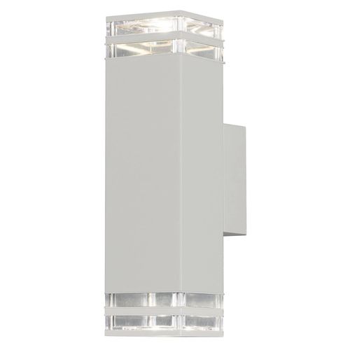 7318304082503 - Konstsmide Lighting - Konstsmide Pollux Outdoor Modern Up Down 4 Line Wandleuchte Weiß 2x GU10 IP44