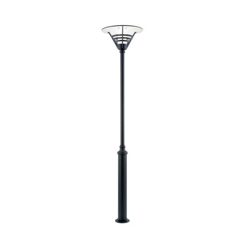 7318305177505 - Konstsmide Lighting - Konstsmide Gemini Outdoor Classic Head and Lamp Post Mattschwarz Max Watt 1x 60 E27 IP44