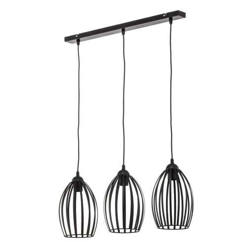 5902349225593 - Helam Lighting - Helam dali Straight Bar Pendelleuchte Schwarz 70cm