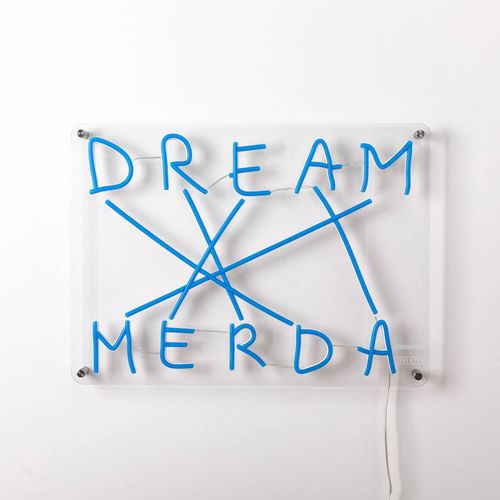 8008215130057 - SELETTI Dream-Merda LED-Deko-Wandleuchte blau