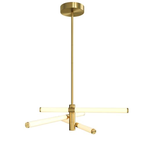 4251110045191 - Maytoni Lighting - Maytoni Axis Moderne integrierte Pendel-Deckenleuchte Gold 3000 k gefrosteter Acrylschirm