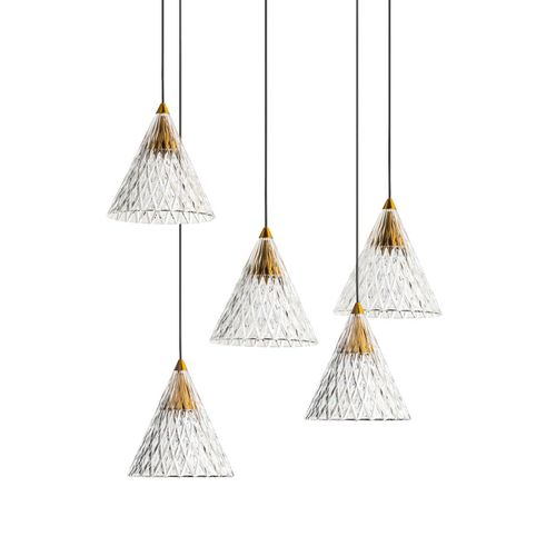 8435526892648 - Veneto LED-Hängelampe Anbau 5-flammig gold