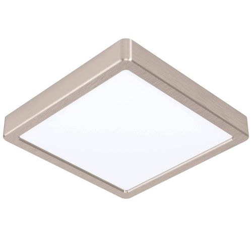 9008606225705 - 900115 led Badezimmer Deckenleuchte fueva-z nickel-matt L21cm B21cm H28cm dimmbar IP44 2700-6500K mit Connect-Z Funktion - Eglo