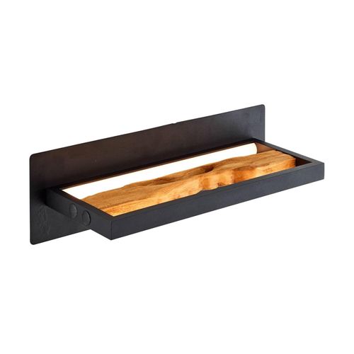 4004353411779 - Chaumont led Wandleuchte 35cm schwarz holz Aluminium Metall Holz 1x led integriert 95 w  (Lichtstrom 930lm Lichtfarbe 3000K) - Brilliant