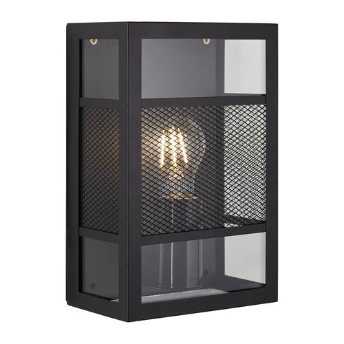 4004353381324 - Lampe Getta Außenwandleuchte schwarz Metall Kunststoff 1x A60 E27 40WNormallampen (nicht enthalten) - schwarz - Brilliant