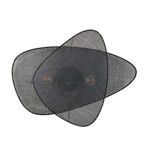 3188000770264 - MARKET SET Wandleuchte Screen 77 cm hoch schwarz Rattan 3188000770264 - MARKET SET Wandleuchte Screen 77 cm hoch schwarz Rattan