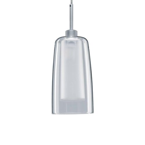 4000870949986 - URail led Pendulum Arido ii 1x5W GU10 Klar Satin Glas 94998 - Chrom-Matt Klar Satin - Paulmann