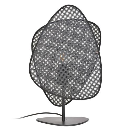 3188000770899 - MARKET SET Tischleuchte Screen schwarz Rattan 51 cm hoch