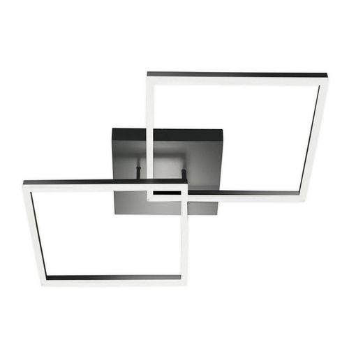 8019282512950 - Fabas Luce Lighting - Fabas Luce Bard Integriertes led Semi-Flush Light Anthrazitglas