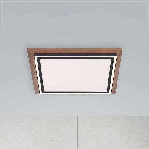 4012248358931 - Paul Neuhaus LED Deckenpanel Palma in Natur-dunkel und Schwarz - brown