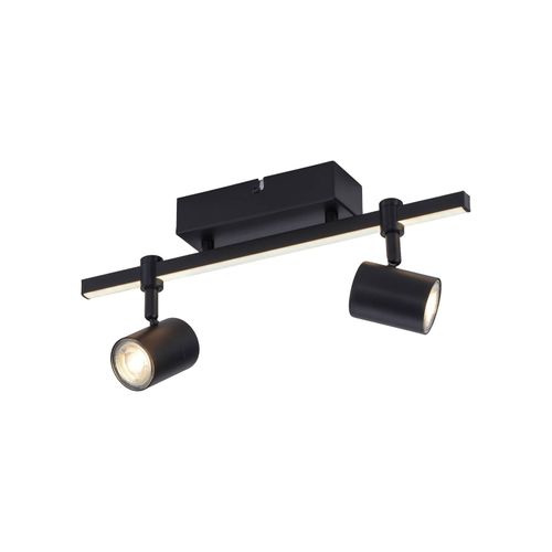 4012248365434 - Led Wand- und Deckenleuchte Barik in Schwarz 2x GU10 - black - Paul Neuhaus