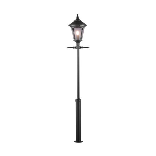 7318305837508 - Konstsmide Lighting - Konstsmide Virgo Outdoor Classic Black Stier-Laternenpfahl IP23