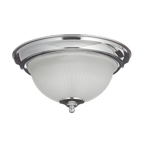 5013874415318 - Searchlight Flush - Badezimmer Flush 2 Lichtdecke Satin Silber IP44 E14