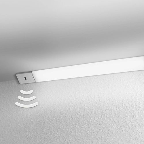 4058075227958 - Ledvance - led Unterbau-Leuchte Leuchte für Innenanwendungen Warmweiß Integrierter Sweep-Sensor Länge 50 cm Cabinet led Corner - Grau